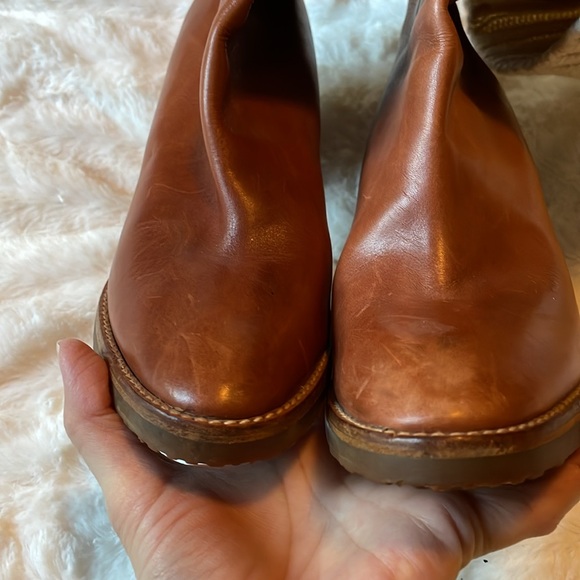 MICHAEL KORS LEATHER KNIT SWEATER MID CALF BOOTS - Picture 7 of 15